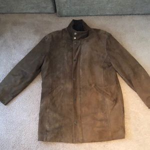Men’s suede brooks brothers coat